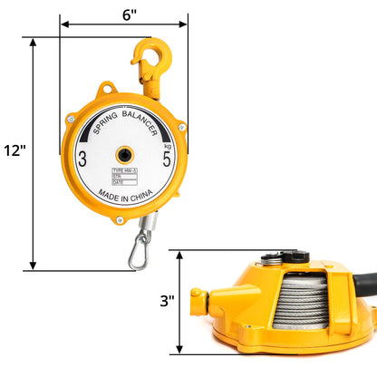BALANCIN DE CARGA RETRACTIL 3 a 5 KGS / PIOLA 1.5 MTS